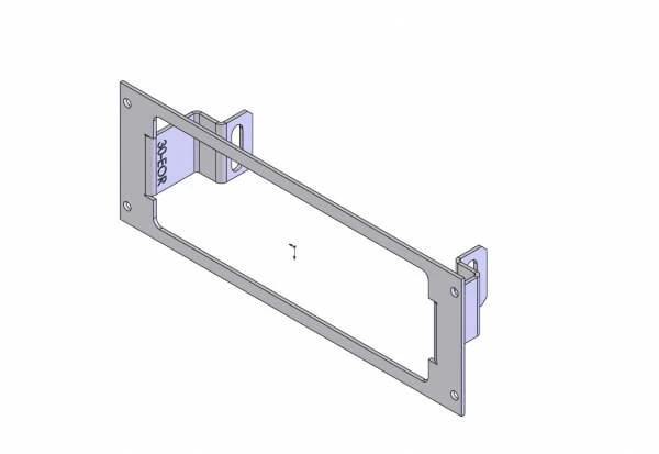 [C-EB30-EOR-1P] - 1-Piece Equipment Mounting Bracket, 3" Mounting Space, Fits M/A-COM M-7100, M/A-COM / Com-Net/ Ericsson/ GE Or