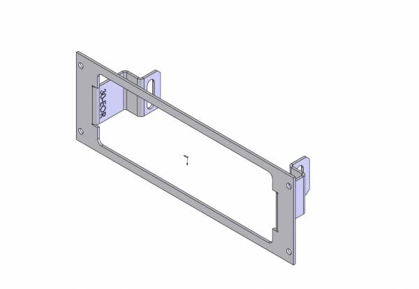 [C-EB30-EOR-1P] - 1-Piece Equipment Mounting Bracket, 3" Mounting Space, Fits M/A-COM M-7100, M/A-COM / Com-Net/ Ericsson/ GE Or