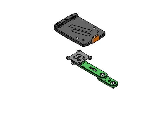 [PKG-ARM-0306-KBM] - Package – Swivel Arm & Keyboard Mounts With 3" Base, 6" Extension