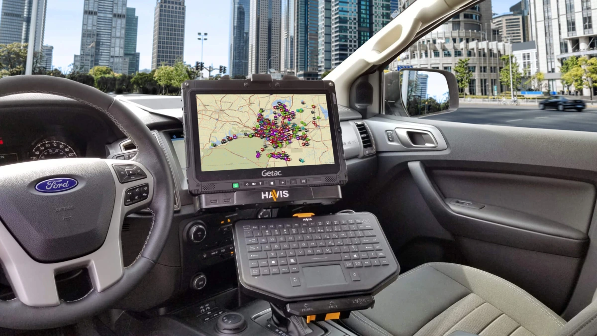 [PKG-DS-GTC-901] - Package – Docking Station For Getac K120 Rugged Tablet With Power Supply Mounting Bracket