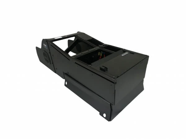 [C-VSW-1005-TAH-PM-2] Vehicle-Specific 15" Wide Angled Console with Internal PocketJet 8 Printer Mount for 2021-2024 Chevrolet T