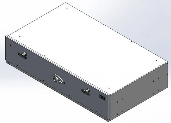 [CP-GB3985-PB] - Storage Vault, 39" W x 22.75" L x 8.5" H with two draw-tight locking handles and push-button lock
