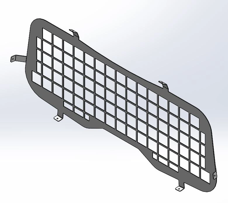 [AC-DUR18-HATCH] - Dodge Durango Square-Hole Punched Hatch Window Guard