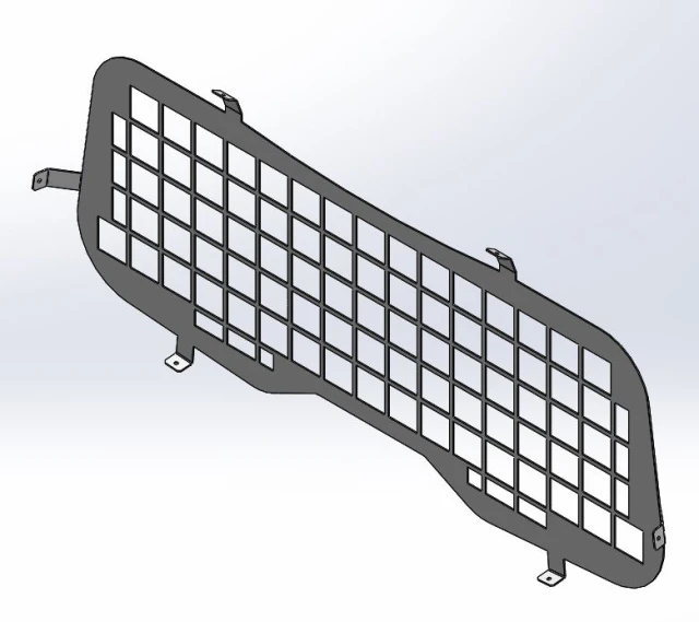 [AC-DUR18-HATCH] - Dodge Durango Square-Hole Punched Hatch Window Guard
