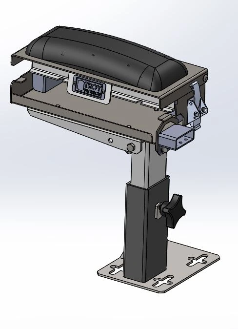 [AC-PENPRTR-FP] - Height-Adjustable Printer Mount and Printer Housing Bolts to Floor Plate
