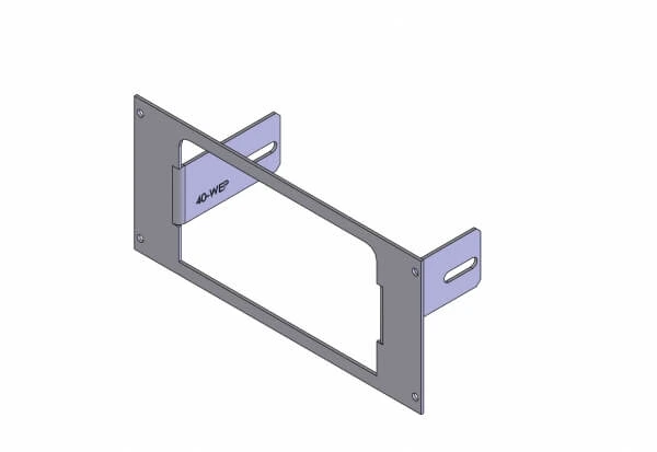 [C-EB40-WEP-1P] - OBSOLETE – 1-Piece Equipment Mounting Bracket, 4" Mounting Space, Fits Whelen Epsilon EPSL2S4, EPSL2S6 & EPSL4