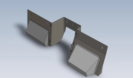 [KP-SM-CHBB-SS] - Dodge Charger Straight-Frame Spacemaker Front Partition Kick Panels with Big-Foot Pockets