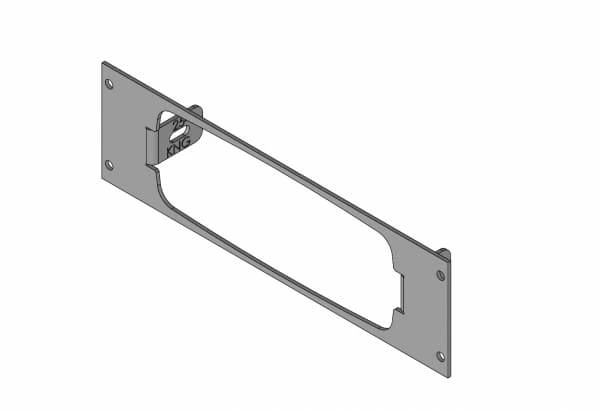 [C-EB25-KNG-1P] - 1-Piece Equipment Mounting Bracket, 2.5" Mounting Space, Fits Relm KNG Radio