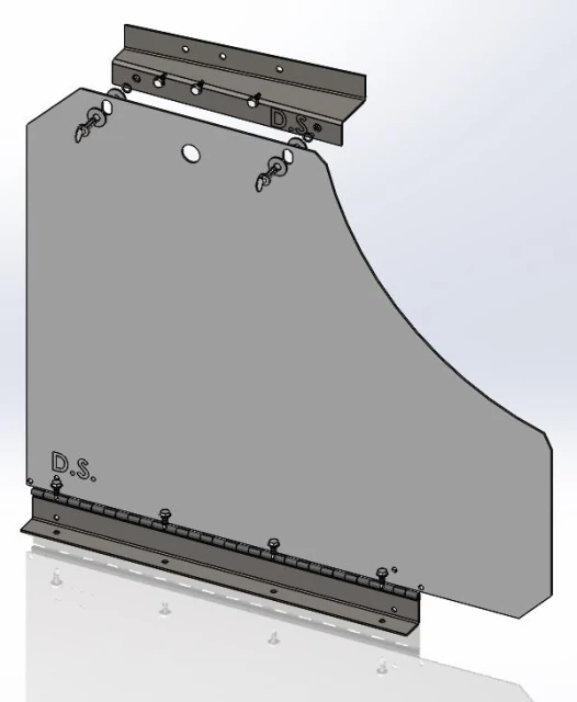 [AC-CH11T-DS] - Dodge Charger Hinged Driver Side Flip-Down Electronics Tray