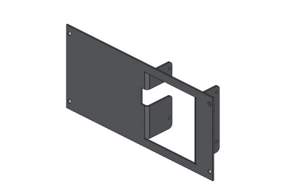[C-EB40-KVC-1P] - OBSOLETE – 1-Piece Equipment Bracket, 4" Mounting Space, Fits One Kenwood KVC-23 Charger