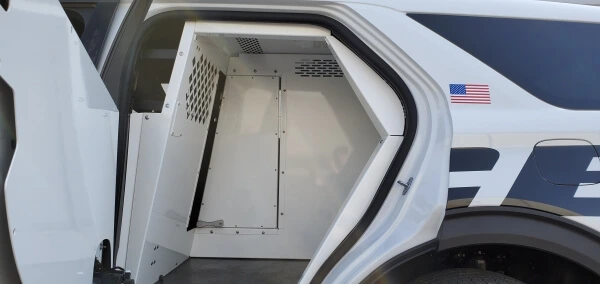 [K9-F28-XL] - Extended K9 Transport System For 2020-2024 Ford Interceptor Utility – White