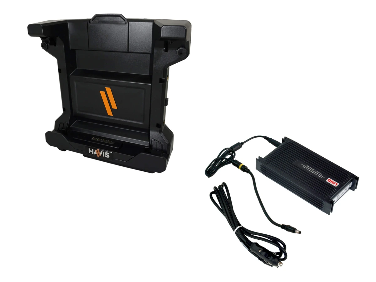 [DS-DELL-608-2] DISCONTINUED – Docking Station for Dell 7220 & 7212 Tablets With Standard Port Replication, Dual Pass-Thru Anten
