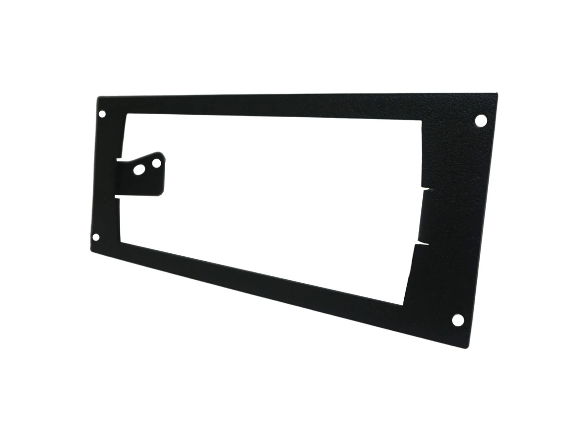 [C-EB35-KCH-1P-A] - Angled 1-Piece Equipment Mounting Bracket, 3.5" Mounting Space, Fits Kenwood KCH-20R remote radio