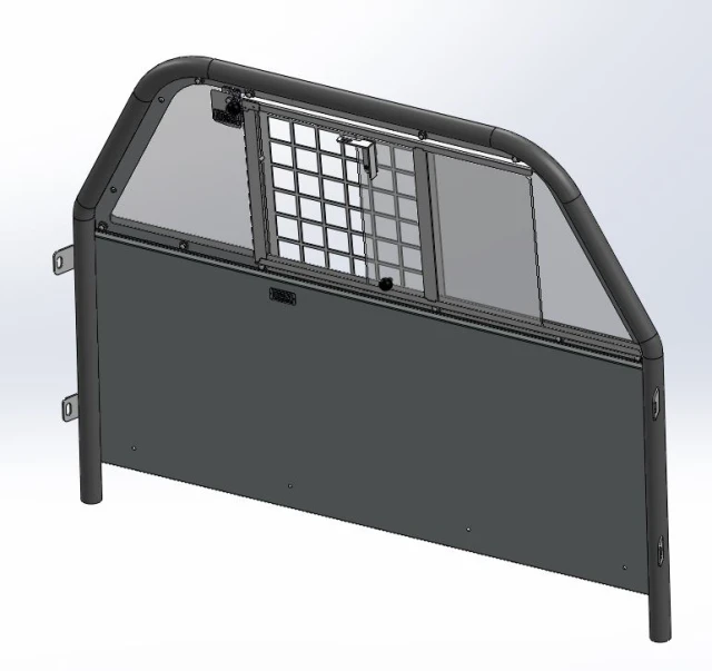 [TP-E-SL6-US-F] - Sedan Size (53"W) Flat Partition with Sliding Window