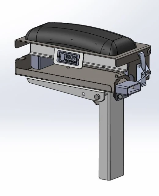 [AC-PENPRTR-CC] - Height-Adjustable Console Rear Printer Mount and Printer Housing Bolts to Console