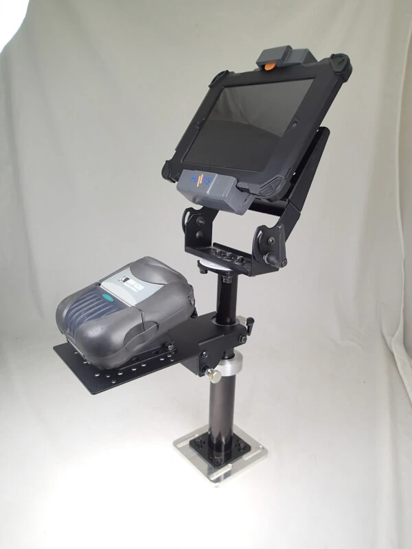 [C-HDM-422] - Heavy-Duty Hole Flip-Up Printer Base Option