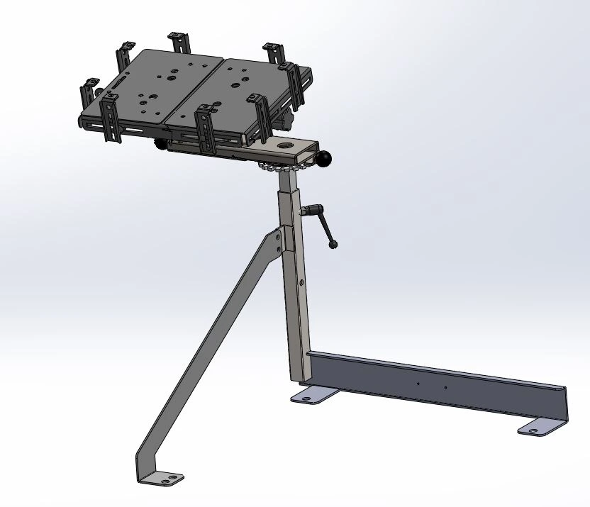 [CM-PSCH-SA-LT17] - Dodge Charger Passenger Seat Computer Mount with Rotating Swing-Arm & Standard Laptop Tray