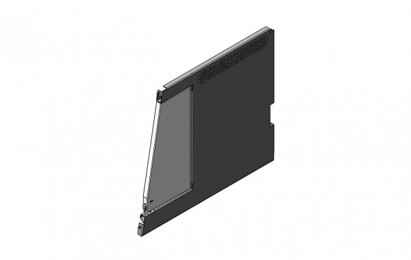 [K9-A-115-B] - Dual K9 Divider With Door For 2021-2024 Chevrolet Tahoe Extended K9 – Black