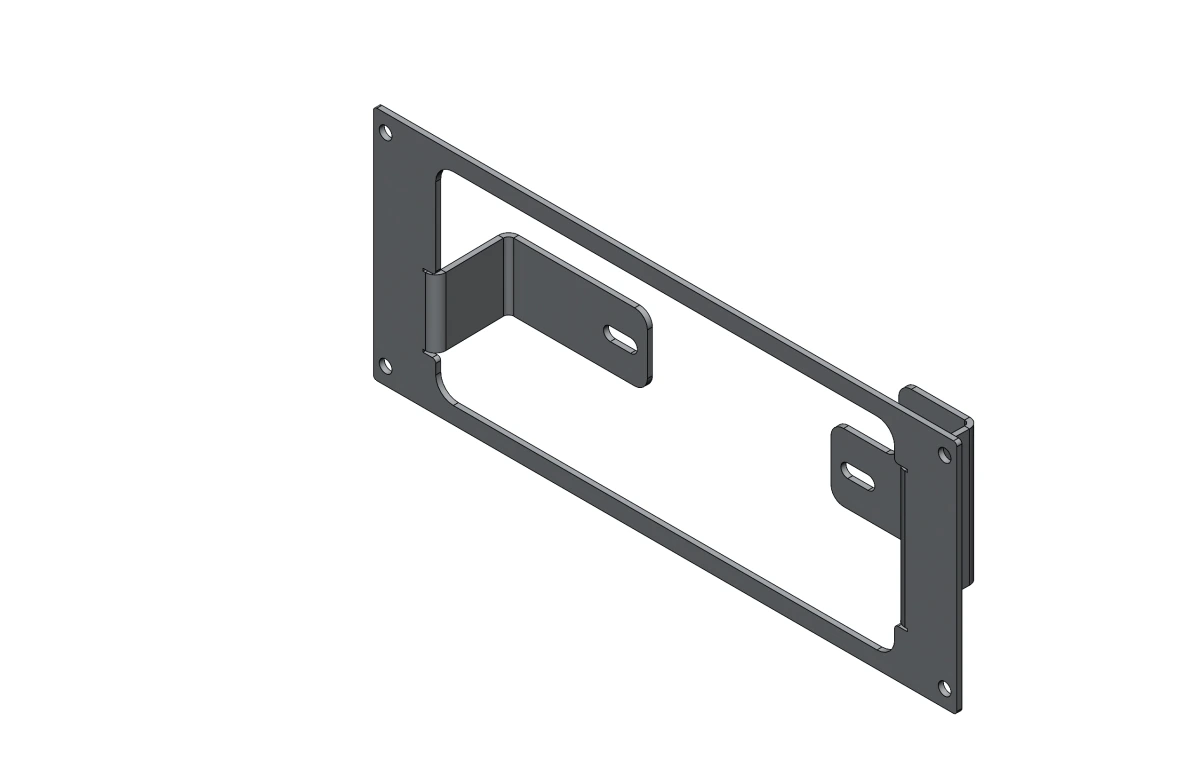 [C-EB35-CXC-1P] 1-Piece Equipment Mounting Bracket, 3.5" Mounting Space, Fits Code 3 XCEL™ 3492R Siren