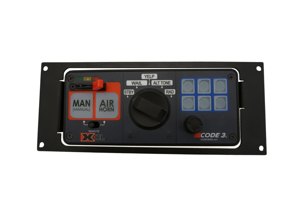 [C-EB35-CXC-1P] 1-Piece Equipment Mounting Bracket, 3.5" Mounting Space, Fits Code 3 XCEL™ 3492R Siren
