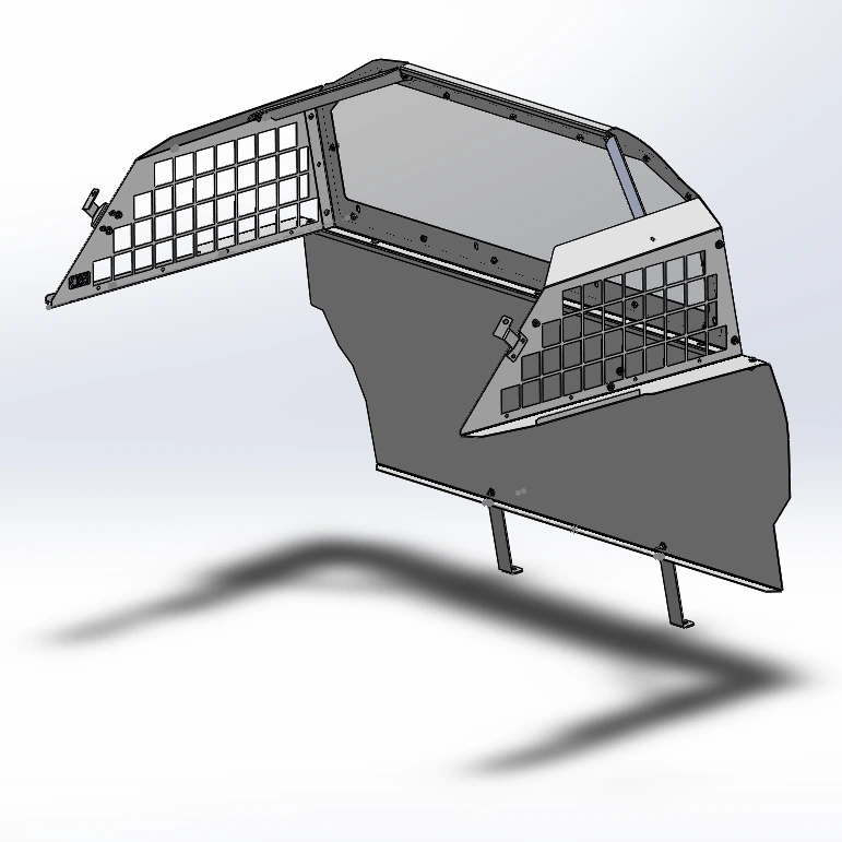 [TP-20-FDUV-RL] - 2020+ Ford Police Interceptor Utility Cargo Partition with Polycarbonate Window
