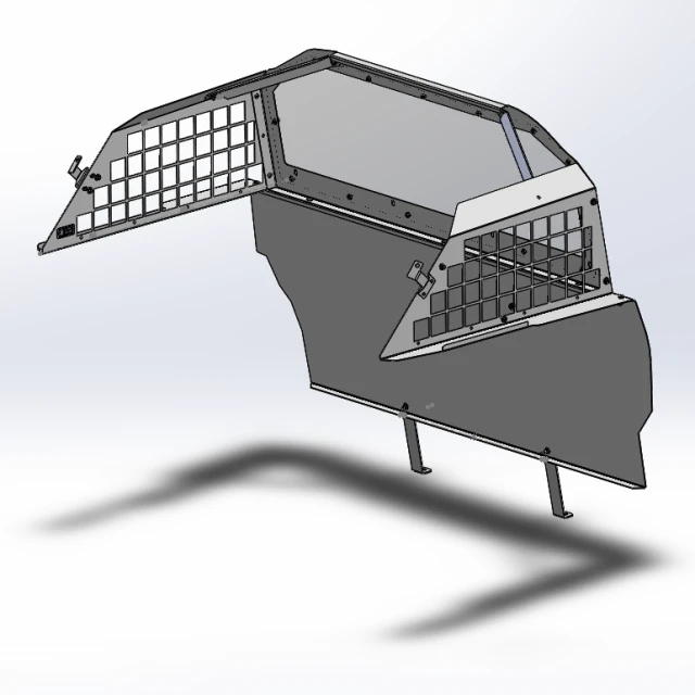 [TP-20-FDUV-RL] - 2020+ Ford Police Interceptor Utility Cargo Partition with Polycarbonate Window