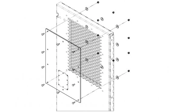 [PT-A-913] - Clear Polycarbonate Prisoner Transport door window cover option
