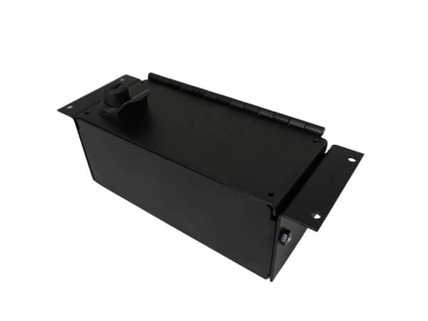 [C-AP-0325-L] - 3" Accessory Pocket w/Hinged Lid & Lock, 2.5" Deep