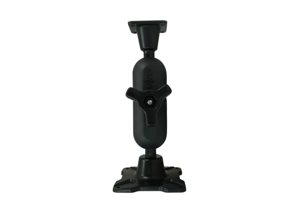[DBM-1150-KS-0204] Dual Ball Mount with 1.50" Knob-Style Standard Housing Mount with One Long AMPS Plate & One Long VESA 75 Plat