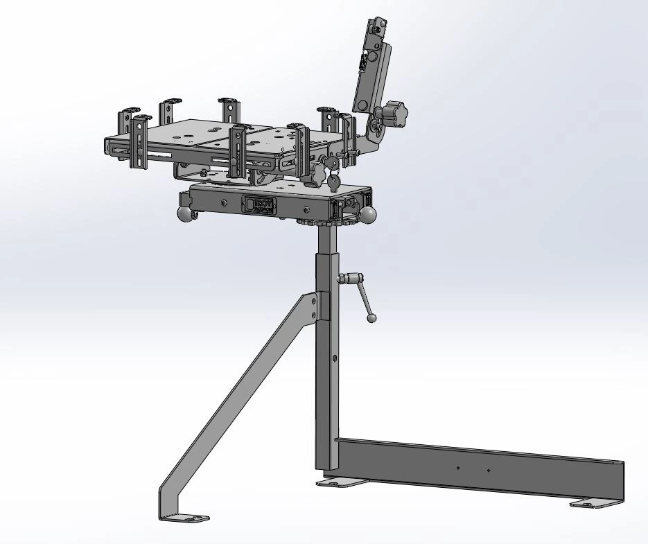 [CM-PSCH-SL-LT17] - Dodge Charger Passenger Seat Computer Mount with Rotating Swing-Arm, Extendable Slide-Arm & Standard Laptop Tray