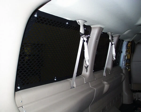 [WGI-C1] - 1997-2024 Chevrolet G-Series Extended Length Van With Swing Out Side Doors Interior Window Guard Kit For 8 Windows, 1