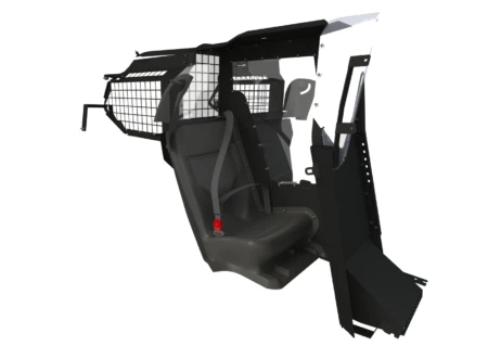 [PS-21TH-OS-SC] - 2021+ Chevy Tahoe Single Cell Kit, Officer Safe Seat Belt System and Cargo Partition