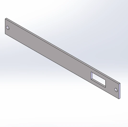 [FP-BLNK1P] - 1" Faceplate with One Switch Cut-Out