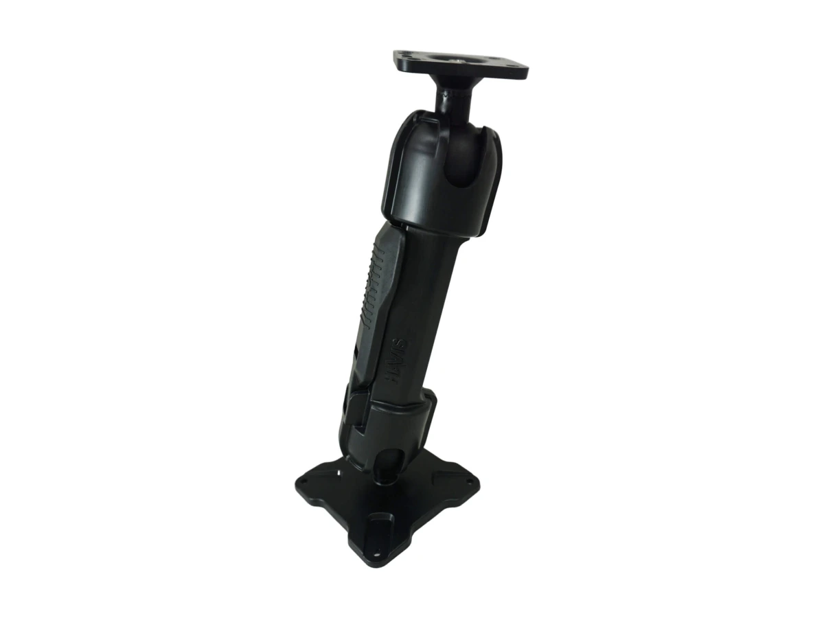 [DBM-1150-CL-0103] Dual Ball Mount with 1.50" Clamp-Style Long Housing, One Standard AMPS Plate & One Standard VESA 75 Plate