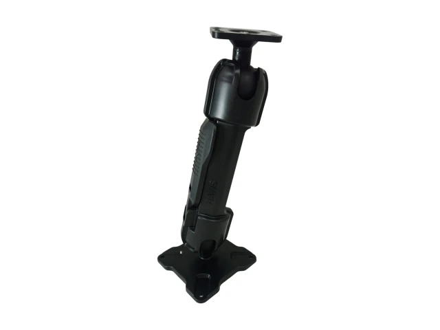 [DBM-1150-CL-0103] Dual Ball Mount with 1.50" Clamp-Style Long Housing, One Standard AMPS Plate & One Standard VESA 75 Plate