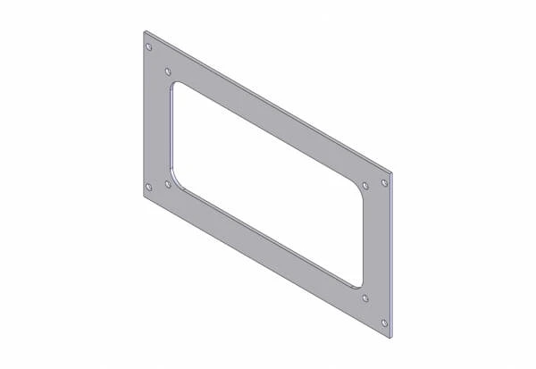 [C-EB50-LCS-1P] - 1-Piece Equipment Mounting Bracket, 5" Mounting Space, Fits Star Signal Unistar LCS800-F, LCS850-F