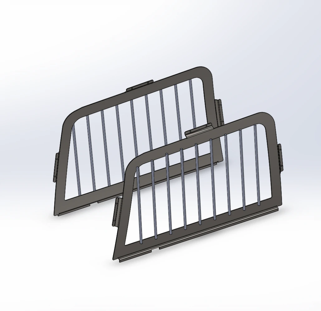 Chevy Tahoe Driver & Passenger-side Vertical Bar Window Guard
