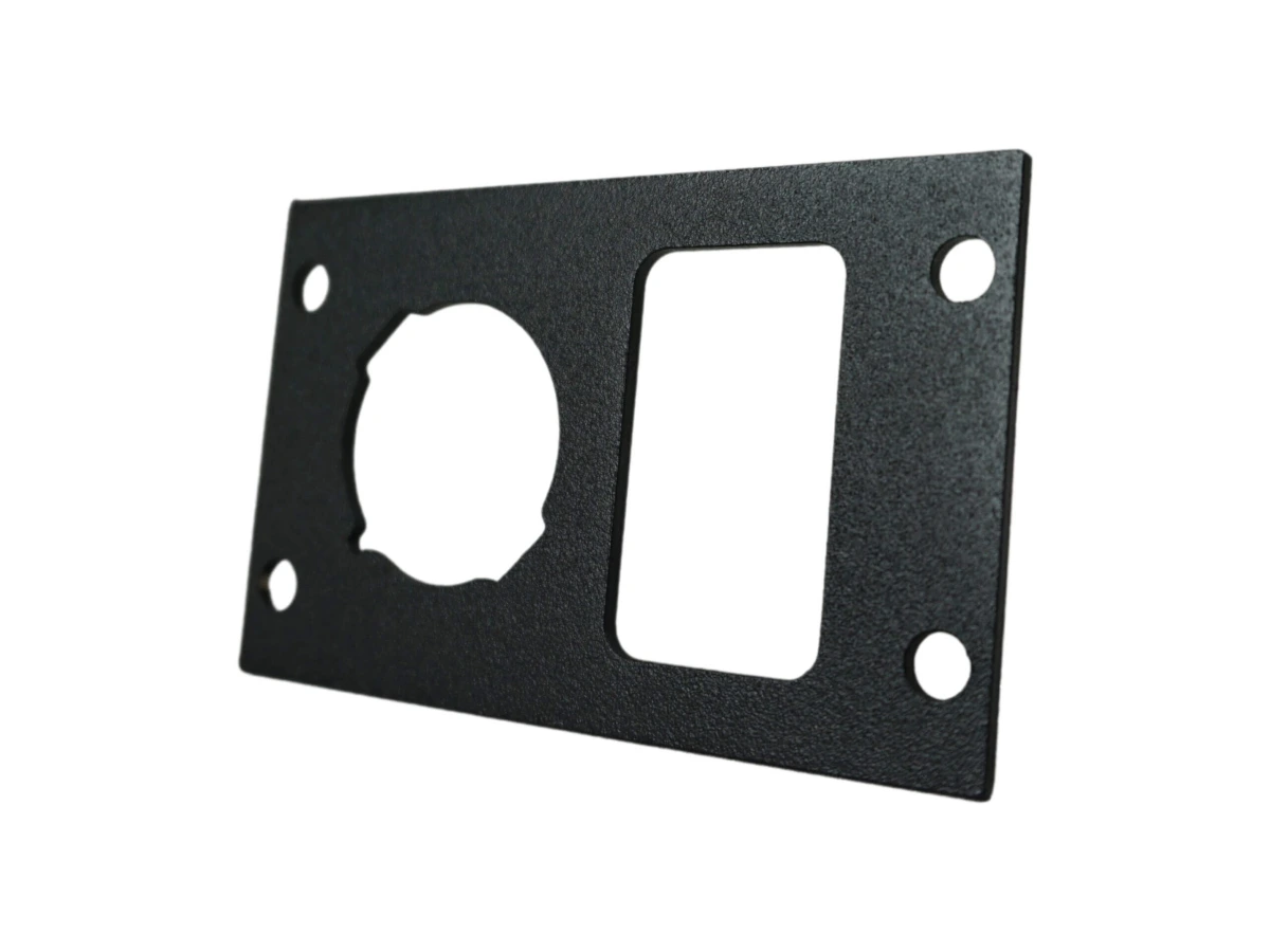 [C-EBW20-LP1-USB-1P] - Equipment Bracket for Wide VSW Consoles, Fits Single Lighter Plug and Single USB/Switch