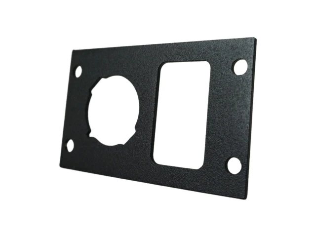 [C-EBW20-LP1-USB-1P] - Equipment Bracket for Wide VSW Consoles, Fits Single Lighter Plug and Single USB/Switch