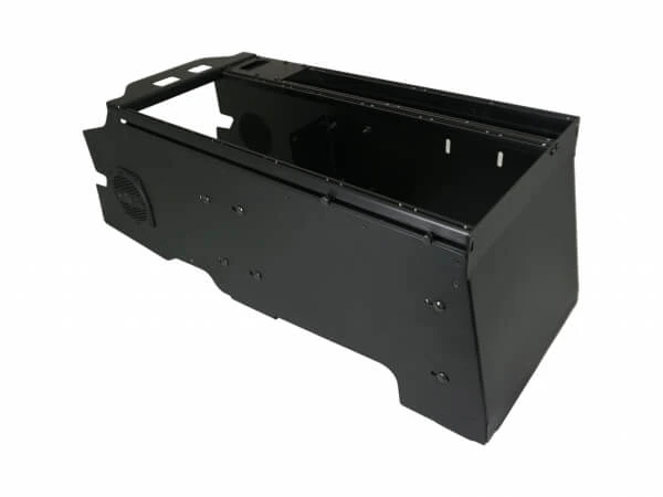 [C-VSW-2400-F150] - DISCONTINUED – 12.5" Wide Flat 24" Vehicle-Specific Console for 2021-2024 Ford F-150 Police Responder