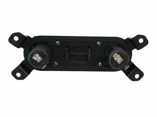 [C-LP2-BL1-VSX-INUT] Console Accessory Bracket Kit with 2 Lighter Plug Outlets and 1 Blank for Rectangular Accessories for 2021-