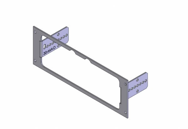 [C-EB30-MAO-1P] - OBSOLETE – 1-Piece Equipment Mounting Bracket, 3" Mounting Space, Fits M/A-COM M-803, OpenSky CH-103, M-7200