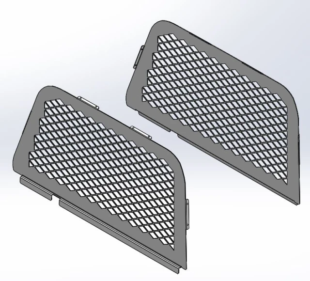 [AC-EXP18-SET] - Ford Expedition Driver and Passenger Side Diamond-Punched Window Guards