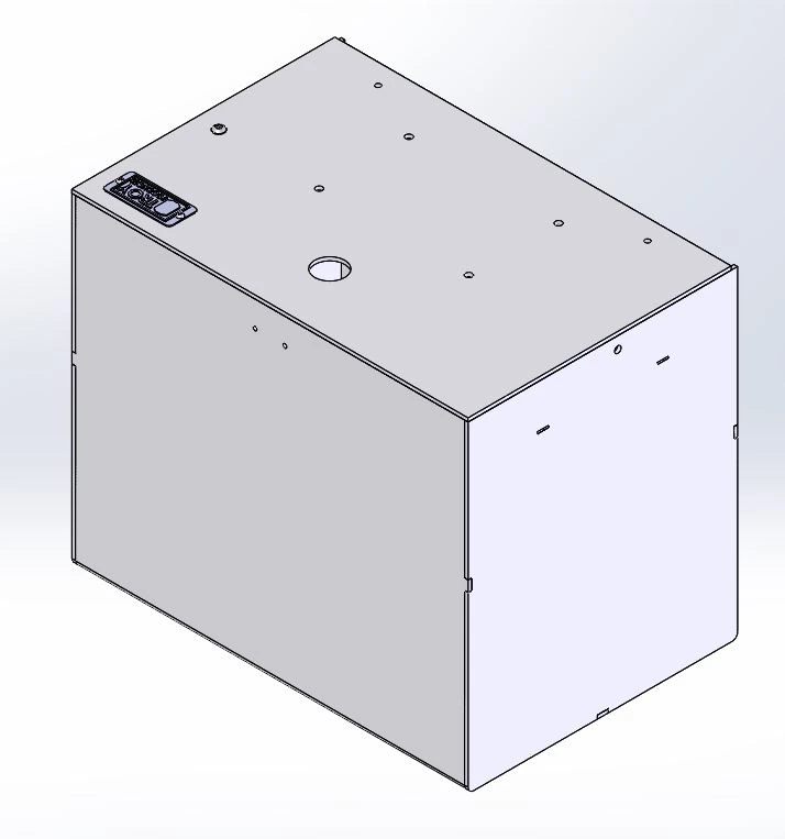 [AC-FILEBOX9-WB] - External Lidded Box for Letter-Size Hanging Folders used in Wide-Body Consoles