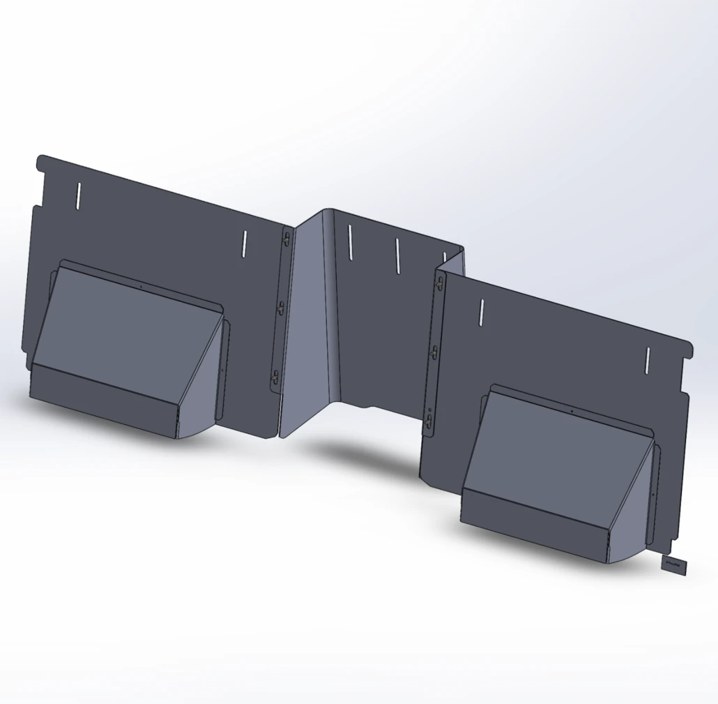 [KP-21TH-SS] - 2021+ Chevy Tahoe Front Partition Kick Panels with Foot Pocket