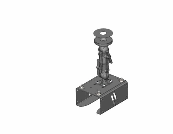 [PKG-MAG-3002] - DISCONTINUED – Heavy-Duty Magnetic Mount with Barcode Scanner Cradle