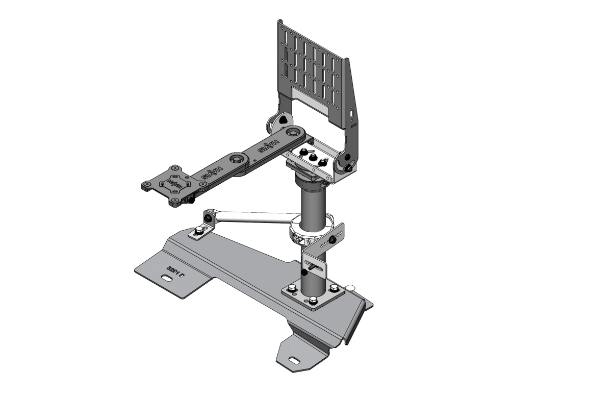 [PKG-PSM-106-T] Standard Tablet Pedestal Mount Package For 1997-2024 Ford E-Series Van