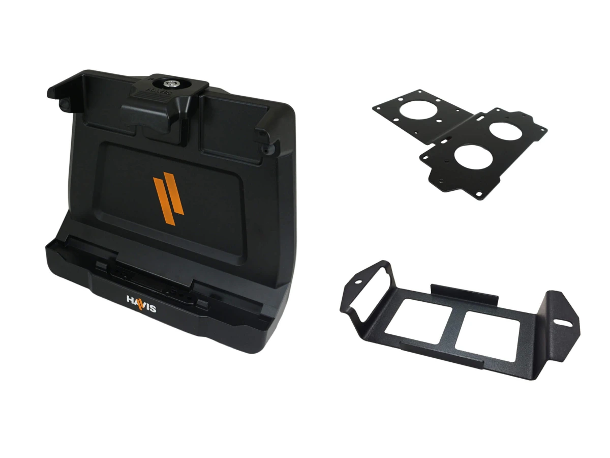 [PKG-DS-GTC-1303] - Package – Cradle for Getac ZX10 Tablet With Power Supply Mounting Brackets