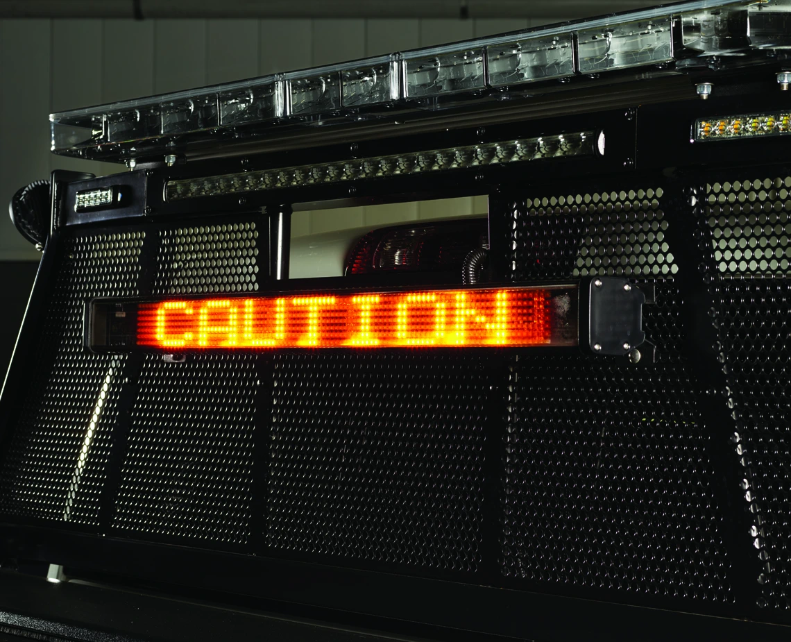 MB1 mounted on a Headache Rack installed on a Chevrolet Silverado