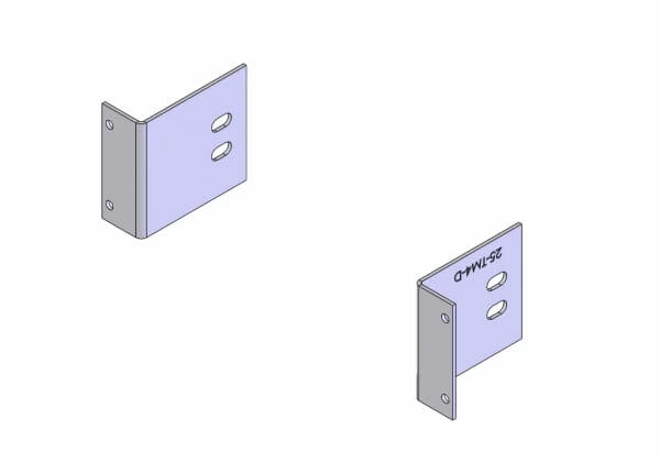 [C-EB25-TM4] - DISCONTINUED – 2-Piece Equipment Mounting Bracket, 2.5" Mounting Space, Fits Unitrol Touchmaster TM4